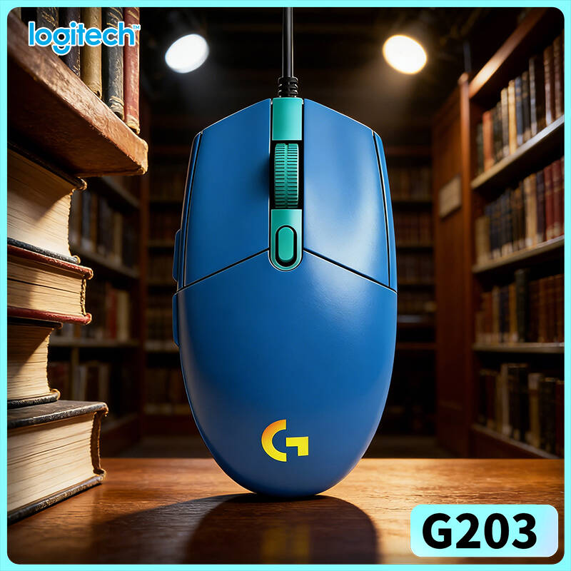 Logitech Mouse G203 - Игровая проводная мышь Logitech G203 LIGHTSYNC,