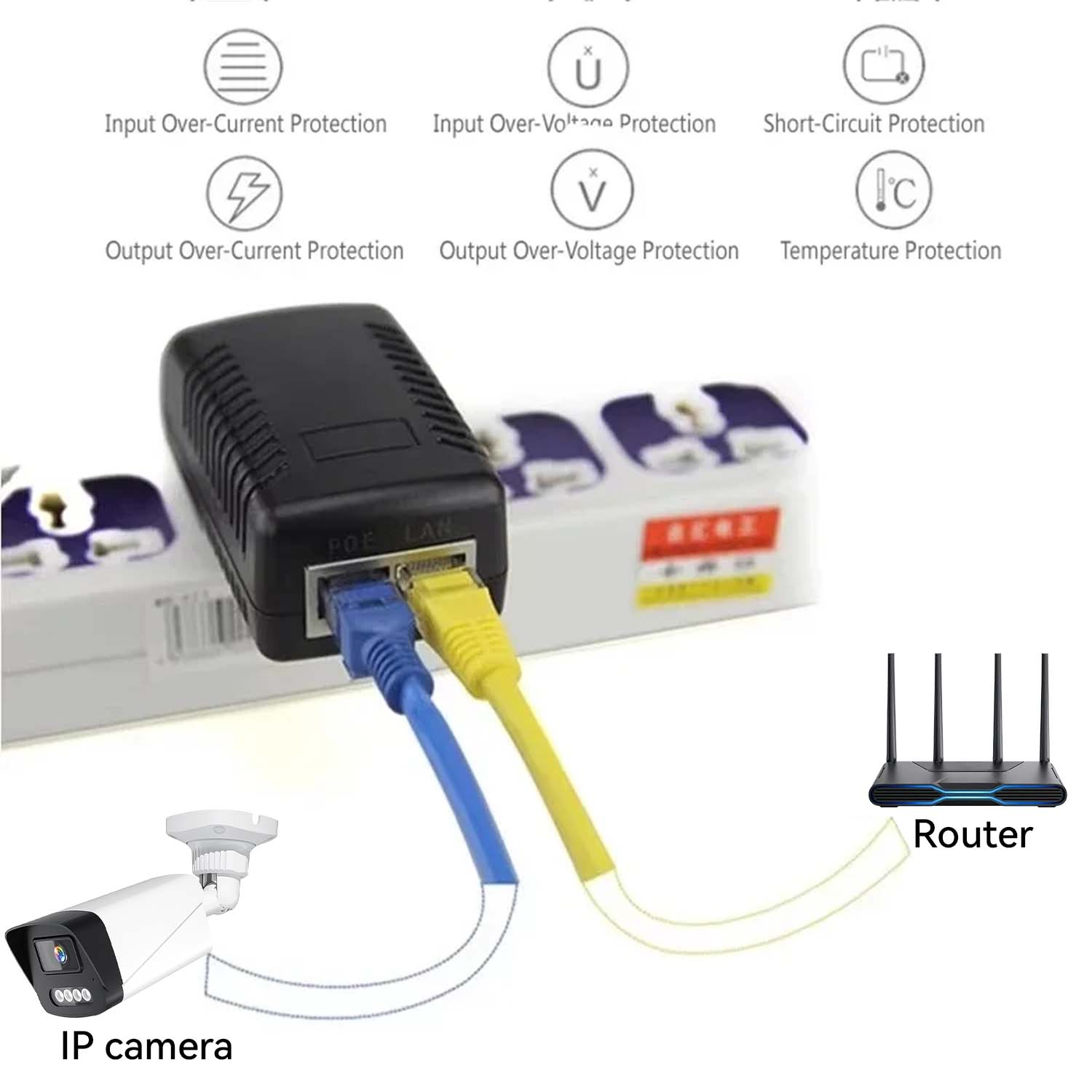 48В/12В POE-инжектор Ethernet, – обзор и цена Power Over Ethernet